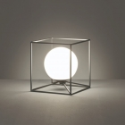 Настольная лампа Trio Reality Gabbia R50401932 матовый черный/белое стекло