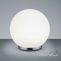 Настольная LED-лампа с дистанционным управлением Trio Reality Geogre R52211106 хром/белое стекло