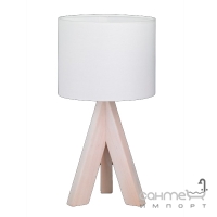 Настольная лампа Trio Reality Ging R50741001 дерево/белая ткань