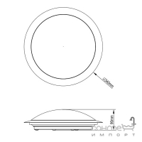 Стельовий LED-світильник Trio Gonzalo 626511201 білий