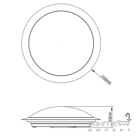 Стельовий LED-світильник Trio Gonzalo 626512501 білий