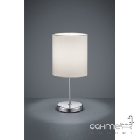 Настольная лампа Trio Reality Jerry R50491001 хром/белая ткань