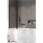 Шторка для ванны Radaway NES Black PND II 110 L 10009110-54-01L левосторонняя, прозрачное стекло