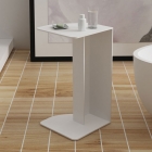 Полку / столик для ванної кімнати iStone Cubes Shelf WD0137 Matte White білий матовий камінь