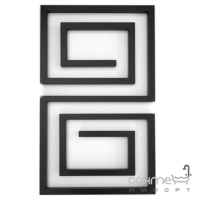 Полотенцесушитель Genesis Aqua Labyrinth 800x530 черный
