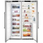 Комбинированный холодильник Side-by-Side Liebherr SGNPef 4315+KBef 4310+9902702 (A+++) нержавеющая сталь