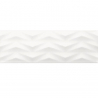 Настенная плитка Ceramika Color Struktury 3D Axis White 25x75