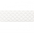 Настінна плитка Ceramika Color Struktury 3D Ribbon White 25x75