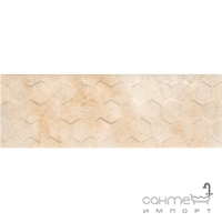 Настенная плитка декор Ceramika Color Arena Cream Hexagon 25x75