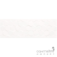 Настенная плитка декор Ceramika Color Arena Hexagon White Glossy 25x75