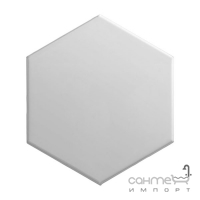 Настінна скляна плитка декор Ceramika Color Struktury 3D Hexagon Inox 10,5x12