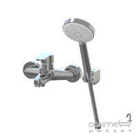 Смеситель для ванны с ручным душем и держателем Primera Prime 10140016 хром