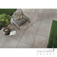 Широкоформатный керамический гранит 120x120 Atlas Concorde Brave Lastra 20 mm Grey Серый