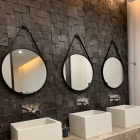 Дзеркало для ванної кімнати Asignatura Unique 60 см LED 85401802 чорний матовий