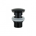 Донный клапан с переливом Asignatura 45511902 черный матовый
