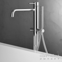 Смеситель для ванны напольный Cristina Tricolore Verde TV-189 13 матовый черный