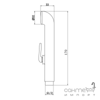 Гигиенический душ Q-tap QTCRMA021 хром