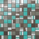 Мозаика настенная 30,5x30,5 Atlas Concorde Dwell Mosaico Mix Turquoise Бирюзовая Микс