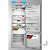 Вбудований двокамерний холодильник з нижньою морозильною камерою Whirlpool SP40 801 EU