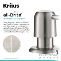 Дозатор для жидкого мыла Kraus KSD-32SFS 500 мл. нержавеющая сталь anti-touche