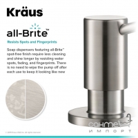 Дозатор для жидкого мыла Kraus KSD-43SFS 500 мл. нержавеющая сталь anti-touche