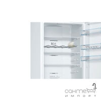 Окремий двокамерний холодильник з нижньою морозильною камерою Bosch KGN39VW316 білий