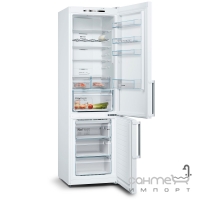 Отдельностоящий двухкамерный холодильник с нижней морозильной камерой Bosch KGN39VW316 белый