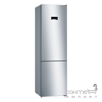 Отдельностоящий двухкамерный холодильник с нижней морозильной камерой Bosch KGN39XL316 серый