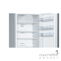 Окремий двокамерний холодильник з нижньою морозильною камерою Bosch KGN39XL316 сірий