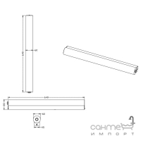 Настенный LED-светильник для ванной Trio Kolian 281570906 хром/белый матовый