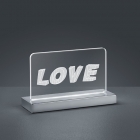 Настільна LED-лампа Trio Reality Love R52521106 хром/прозора
