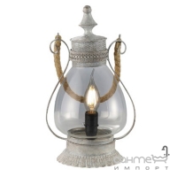 Настольная лампа Trio Linda 503500161 серый антик/прозрачное стекло