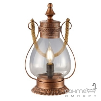 Настольная лампа Trio Linda 503500162 медь антик/прозрачное стекло