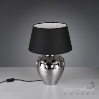 Настольная лампа Trio Reality Luanda R50791989 керамика хром/черная ткань