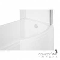 Асиметрична ванна Besco Inspiro 160 біла, права