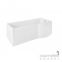 Асиметрична ванна Besco Inspiro 150 біла, права