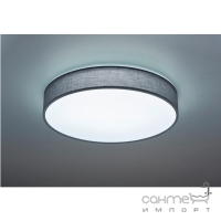 Потолочный LED-светильник с дистанционным управлением Trio Lugano 621914011 серая ткань