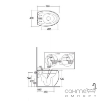 Унитаз напольный безободковый Rak Ceramics Cloud CLOWC1346500A белый матовый