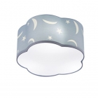 Потолочный светильник Trio Moony 602300345 голубая ткань с декором звездное небо