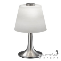 Настольная LED-лампа Trio Monti 529310107 матовый никель/белое стекло