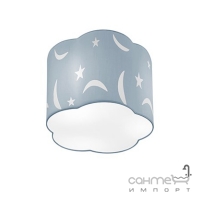 Потолочный светильник Trio Moony 602300145 голубая ткань с декором звездное небо