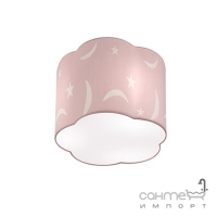 Потолочный светильник Trio Moony 602300194 розовая ткань с декором звездное небо