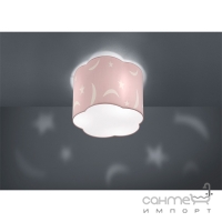 Потолочный светильник Trio Moony 602300194 розовая ткань с декором звездное небо