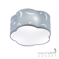 Потолочный светильник Trio Moony 602300345 голубая ткань с декором звездное небо