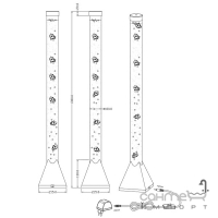 LED лава-лампа Trio Reality Motion R5073-47 корпус титан