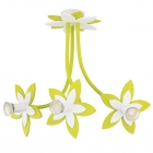 Люстра для дитячої кімнати Nowodvorski Flowers 6898 зелений/білий