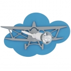 Спот настенный для детской комнаты Nowodvorski Plane 6902 голубой/серый/белый