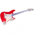 Спот настенный для детской комнаты Nowodvorski Guitar 4223 красный/белый
