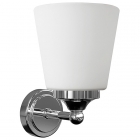Настенный светильник для ванной комнаты Nowodvorski Bali 9354 хром/белое стекло