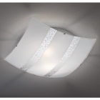 Потолочный светильник Trio Nikosia 608700289 серебро/белое матовое стекло